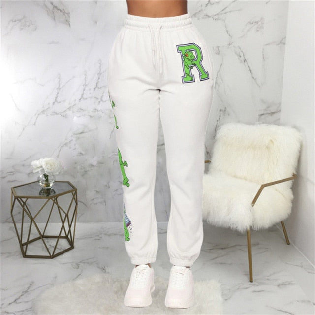 Harajuku Cartoon Printing Sweatpants - Furdela