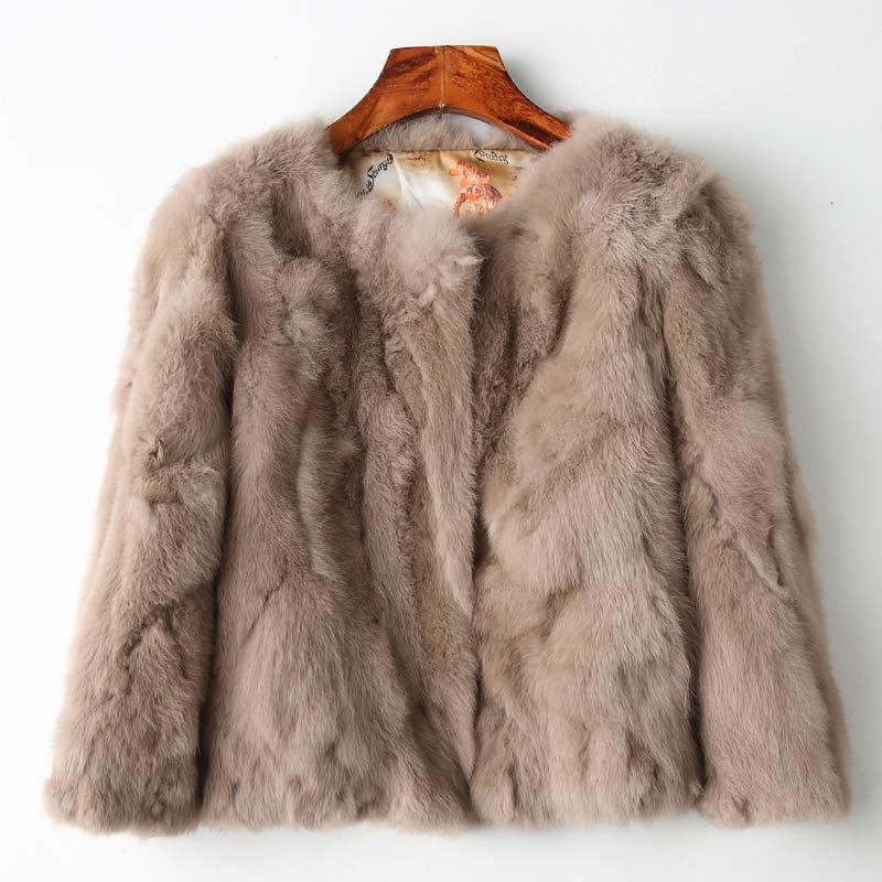Real Rabbit Fur Coat DO401 - Furdela