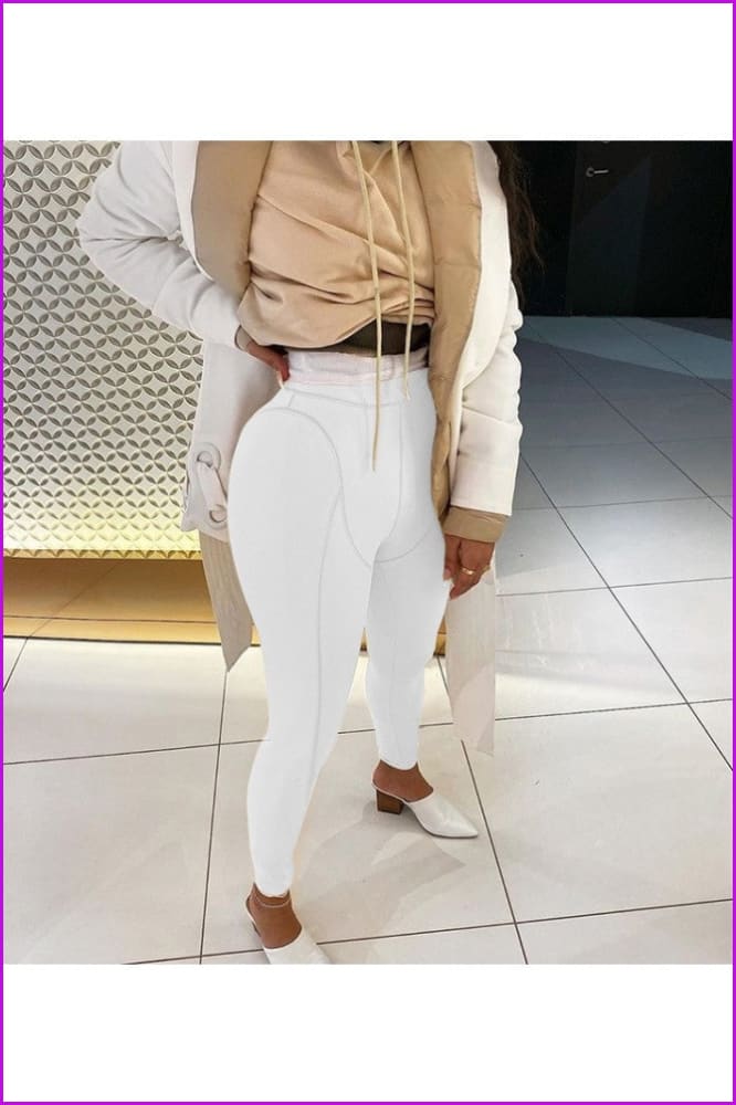 Pure Color Sporty Style Pants - Furdela