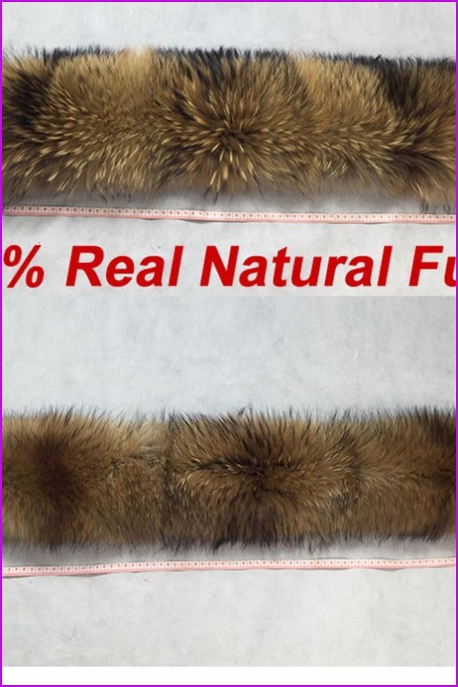 Raccoon Fur Collar 70 cm - Furdela