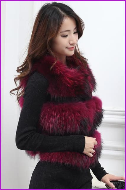 Raccoon Fur Gilet 50CM DO260 - Furdela