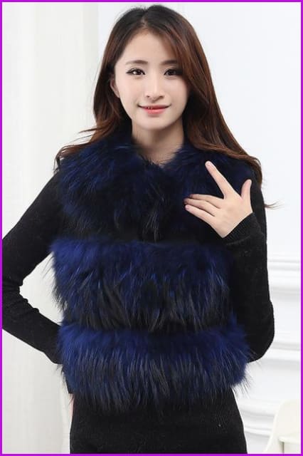 Raccoon Fur Gilet 50CM DO260 - Furdela