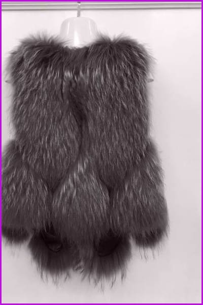 Raccoon Fur Gilet DO1548 - Furdela