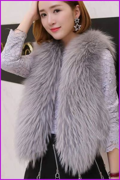 Raccoon Fur Gilet DO1548 - Furdela