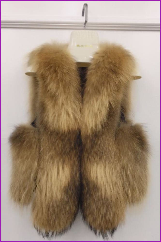 Raccoon Fur Gilet DO1548 - Furdela