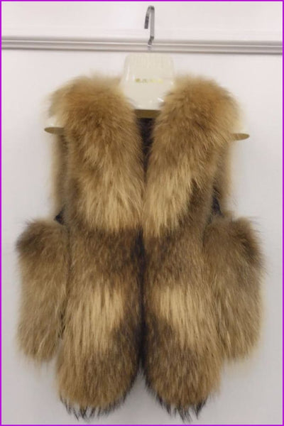 Raccoon Fur Gilet DO1548 - Furdela