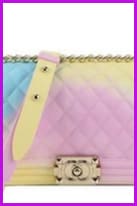 Rainbow Candy Jelly Shoulder Cross Body Bag F045 - Furdela