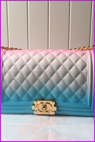 Rainbow Candy Jelly Shoulder Cross Body Bag F045 - Furdela