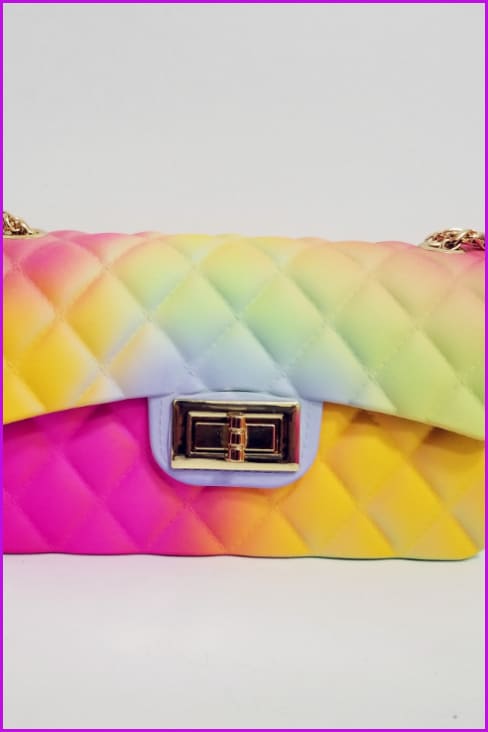 Rainbow Jelly Shoulder Bag F044 - Furdela