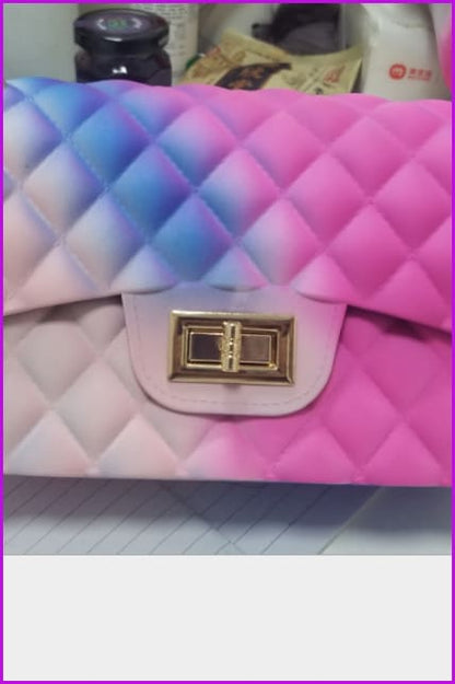 Rainbow Jelly Shoulder Bag F044 - Furdela