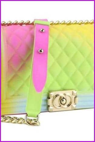 Rainbow Jelly Shoulder Bag F045 - Furdela