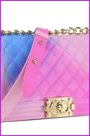 Rainbow Jelly Shoulder Bag F045 - Furdela