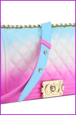Rainbow Jelly Shoulder Bag F045 - Furdela