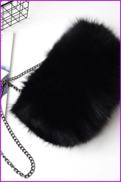 Real Fox Fur Warmer Bag F1061 - Furdela