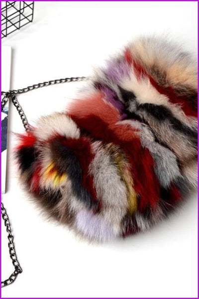 Real Fox Fur Warmer Bag F1061 - Furdela