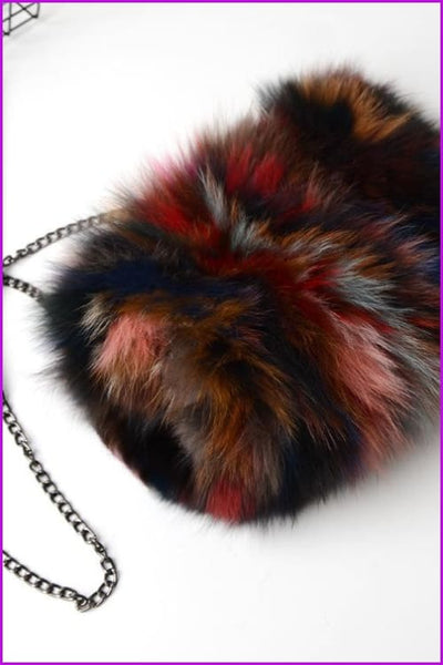 Real Fox Fur Warmer Bag F1061 - Furdela