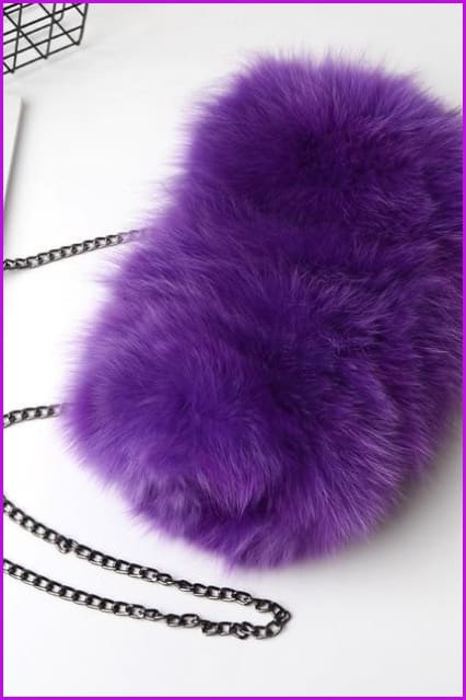 Real Fox Fur Warmer Bag F1061 - Furdela