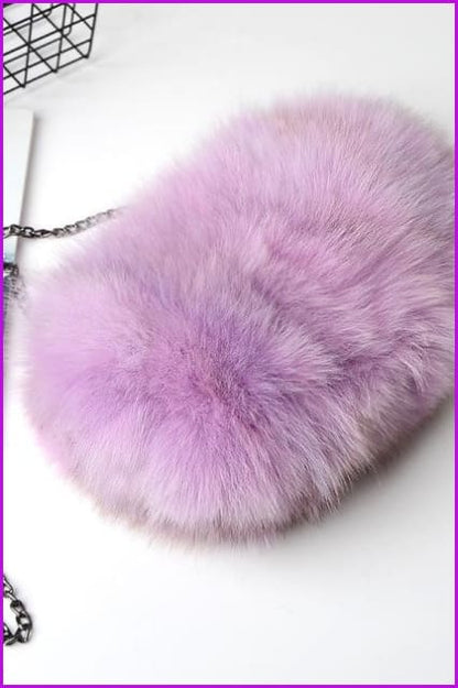 Real Fox Fur Warmer Bag F1061 - Furdela