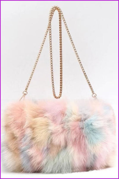 Real Fox Fur Warmer Bag F1061 - Furdela