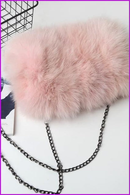 Real Fox Fur Warmer Bag F1061 - Furdela