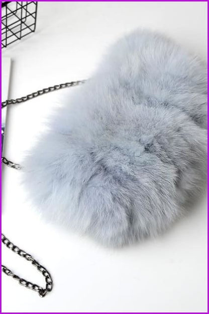 Real Fox Fur Warmer Bag F1061 - Furdela