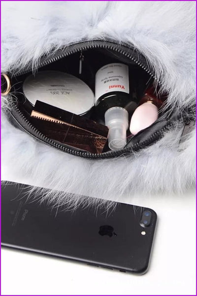 Real Fox Fur Warmer Bag F1061 - Furdela