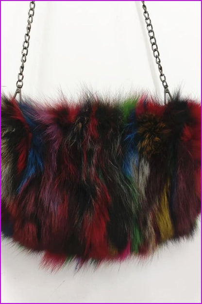 Real Fox Fur Warmer Bag F1061 - Furdela