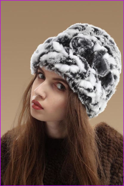 Rex Rabbit Fur Hat - Furdela