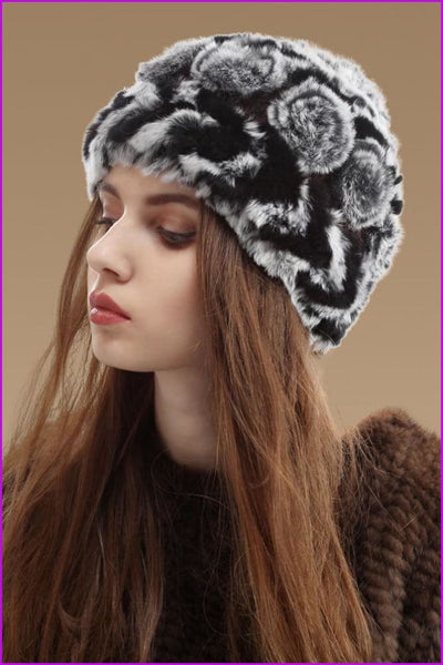 Rex Rabbit Fur Hat - Furdela
