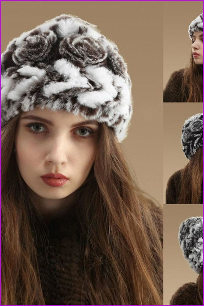 Rex Rabbit Fur Hat - Furdela