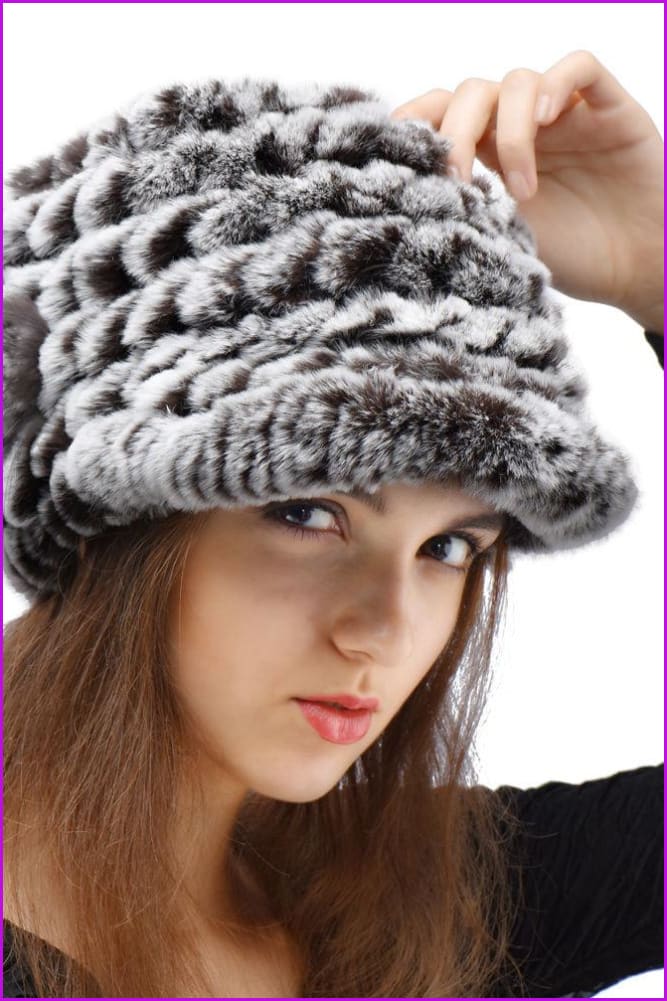 Rex Rabbit Fur Knitted Hat - Furdela