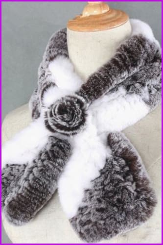 Rex Rabbit Fur Scarf - Furdela