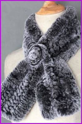 Rex Rabbit Fur Scarf - Furdela