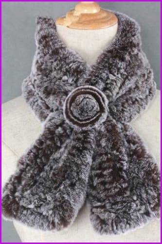 Rex Rabbit Fur Scarf - Furdela