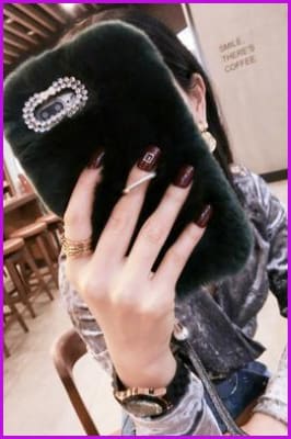 Rex Rabbit Furry Phone Case DF079 - Furdela Wholesale