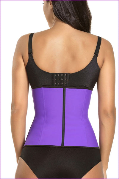 Sauna Sweat Vest for Women, Waist Trainer Corset DE503 - Furdela