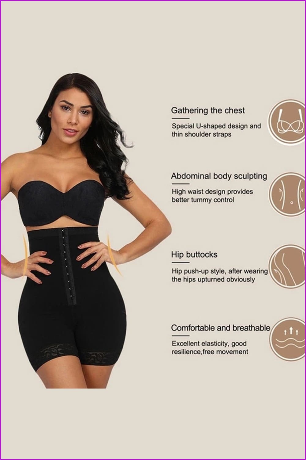 Shapermint High Waisted Body Shaper Shorts DE505 - Furdela