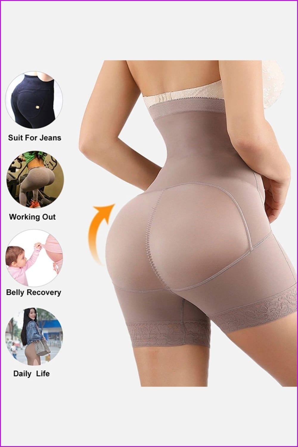 Shapermint High Waisted Body Shaper Shorts DE505 - Furdela