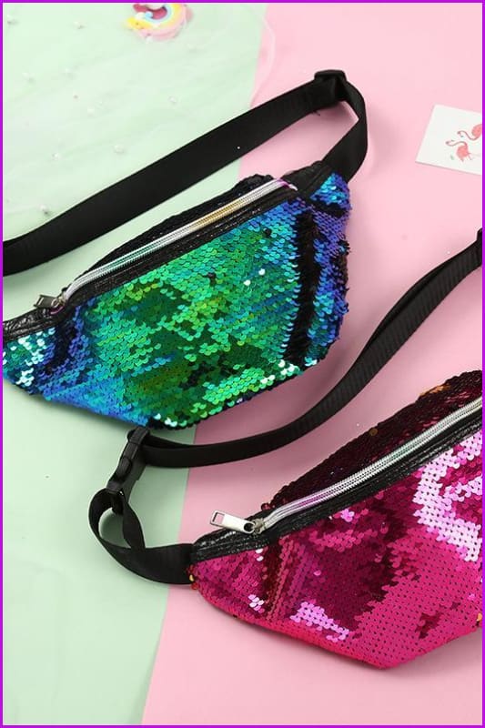 Shiny Sequins Fanny Packs Waist Bags F1373 - Furdela