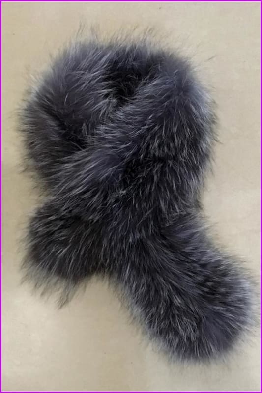 Silver Fox Fur Scarf DO1325 - Furdela