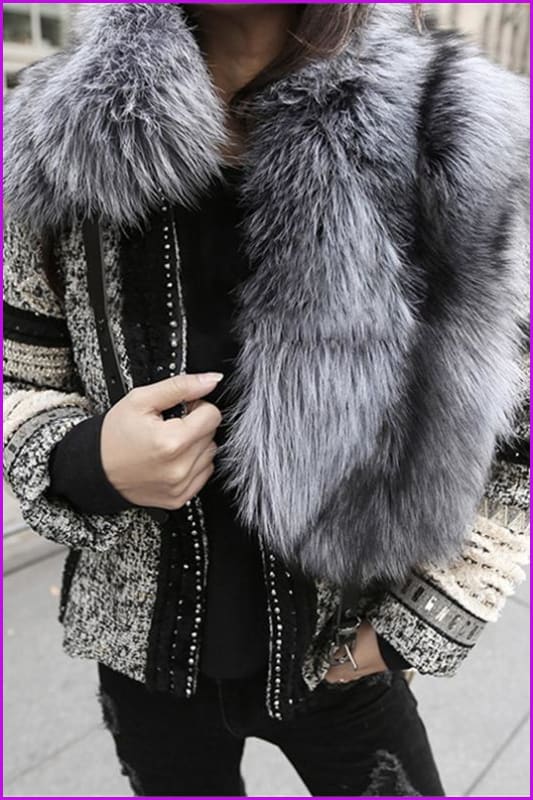 Sliver Fox Fur Scarf - Furdela Wholesale