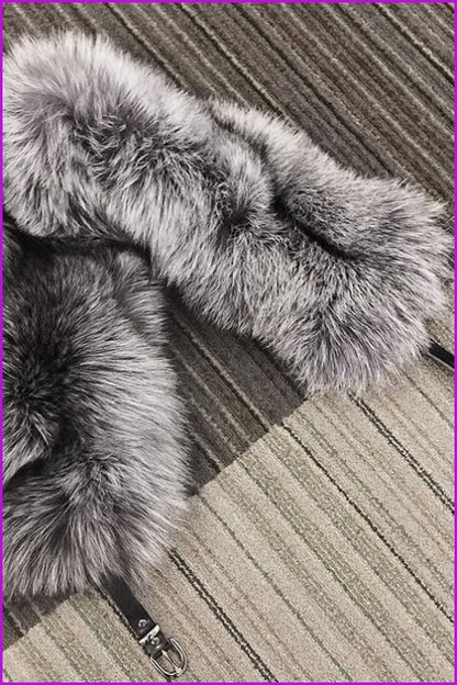 Sliver Fox Fur Scarf - Furdela Wholesale