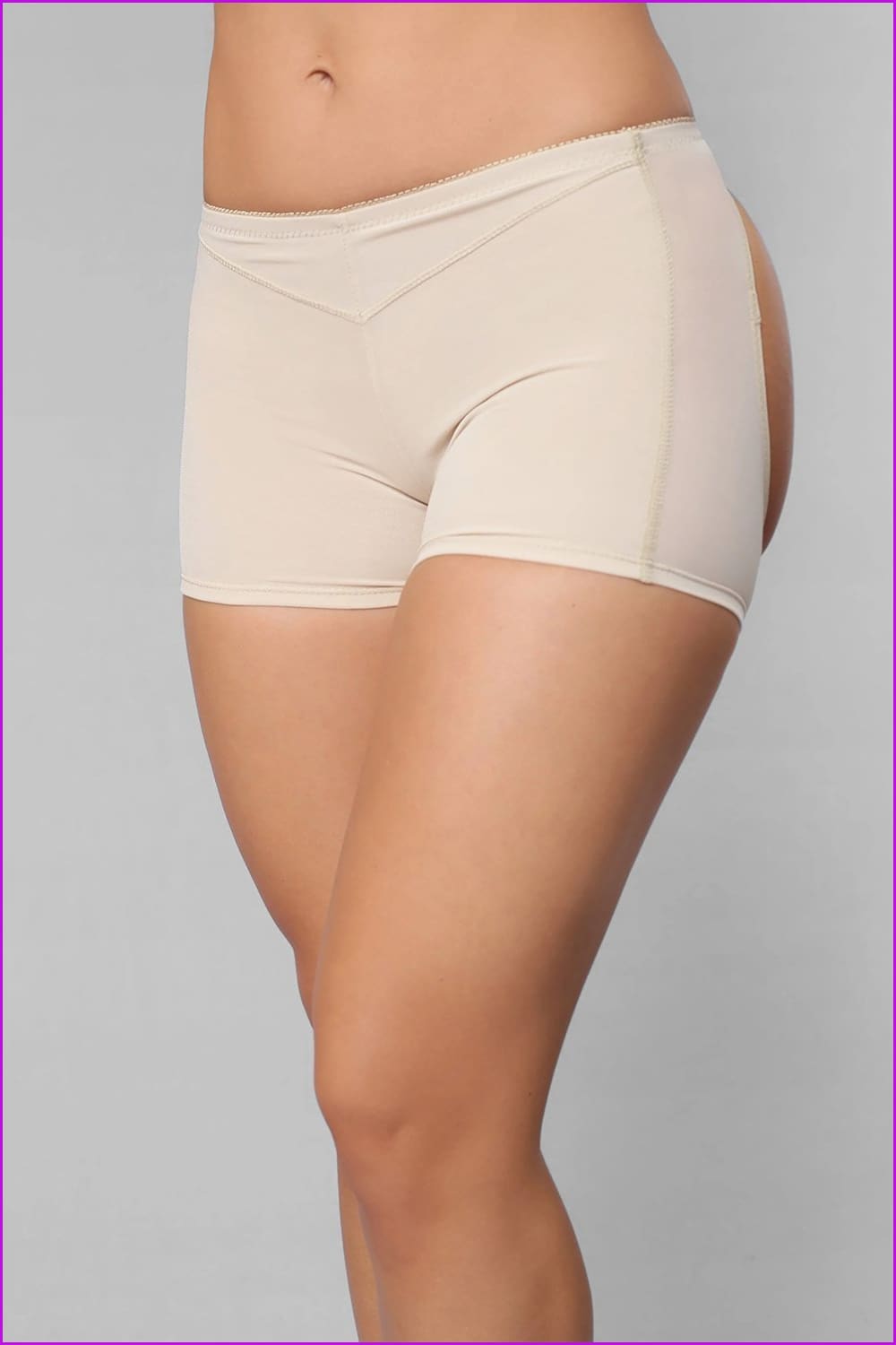 Solid Daily Date Short Bottom Cut Out F3417 - Furdela