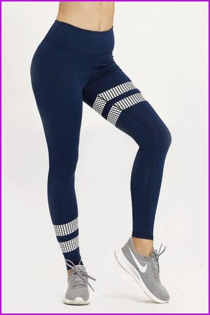 Solid Leggings High Waist Yoga Pants DE138 - Furdela