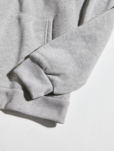 COTTON Figure Money Letter Print Hoodie AR70129