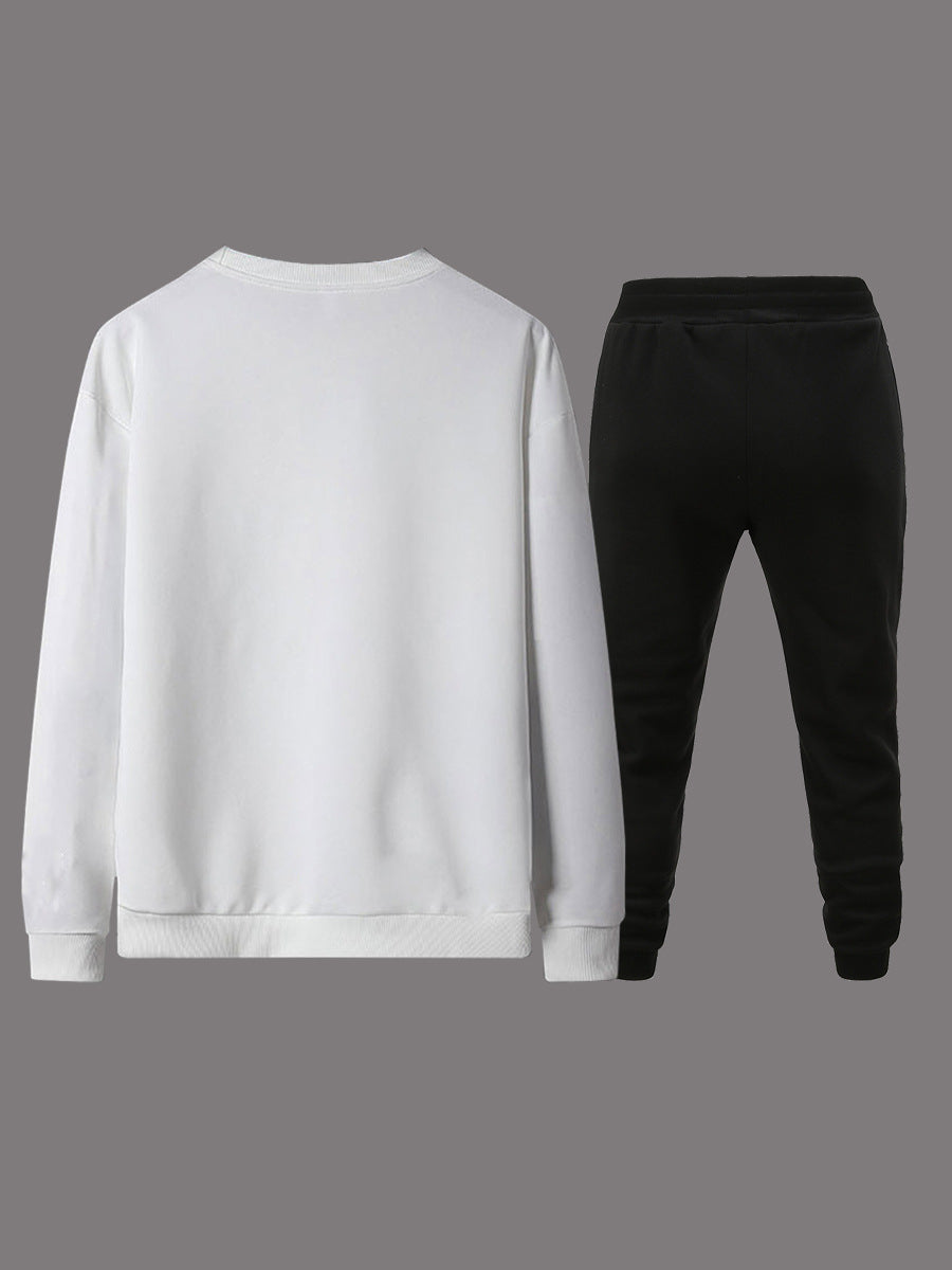 Just Do It Letter Print Kangaroo Pocket Print Hoodie AR501