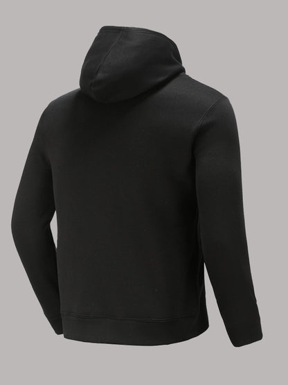 Men Skull Head Letter Print Kangaroo Pocket Hoodie AT9075