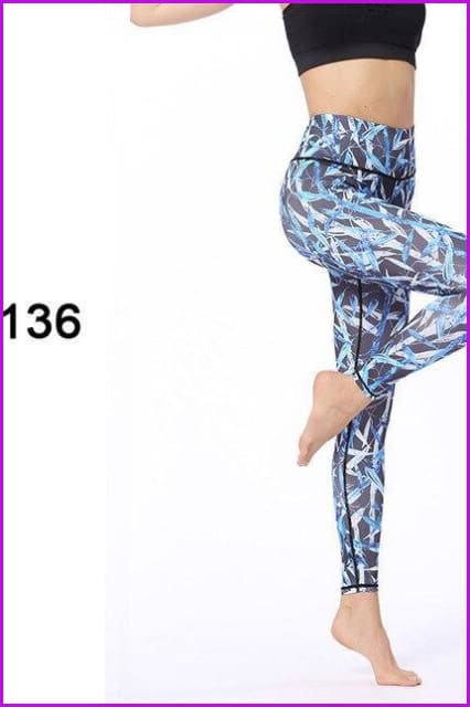 Sports Tights Yoga Leggings Pants DE139 - Furdela