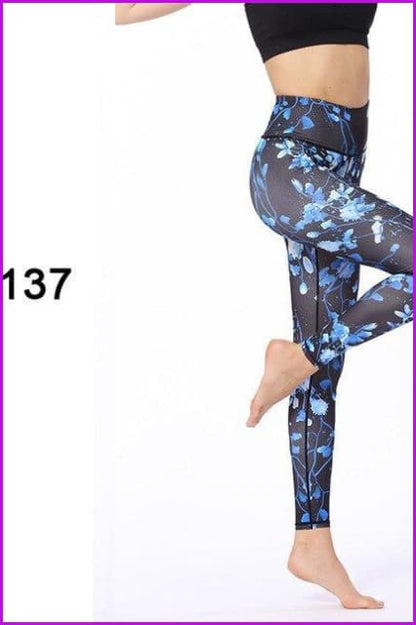 Sports Tights Yoga Leggings Pants DE139 - Furdela