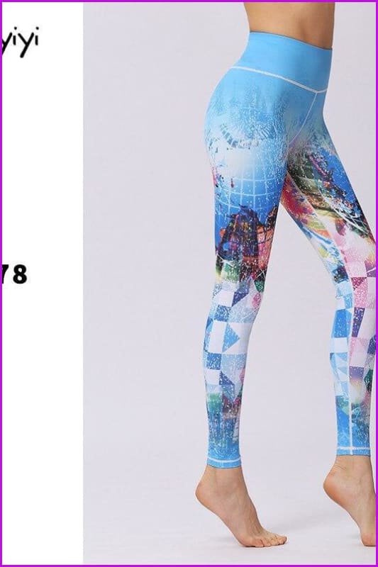 Stretched Leggings Sports Running Gym Pants DE131 - Furdela